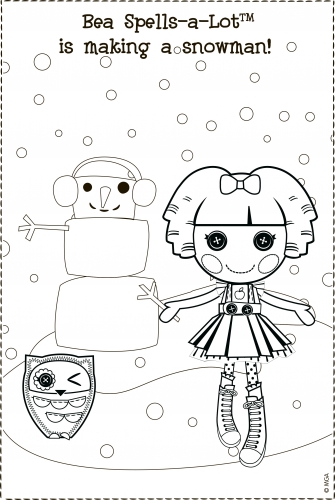 Лалалупси Отличница строит снеговика