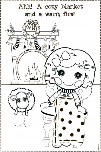 Лалалупси возле камина