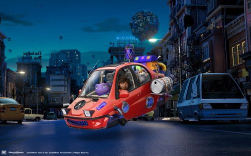 Дом Dreamworks летающий автомобиль