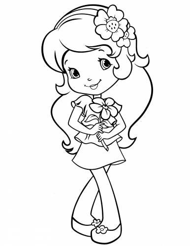 Раскраска Шарлотта Земляничка