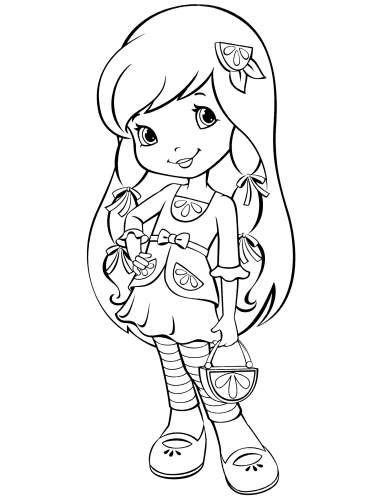 Раскраска ягодки Лимоны