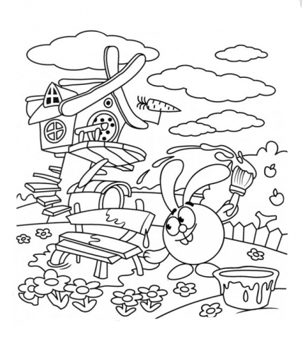 Раскраска с Крошем