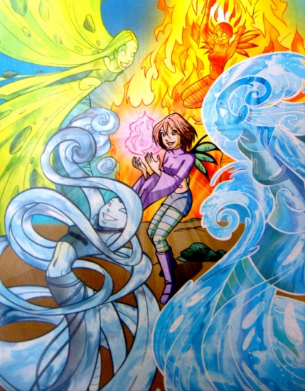 Вилл и чародейки в виде элементов