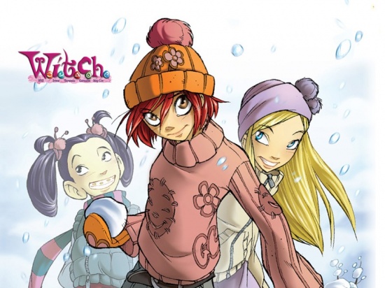 Чародейки играют в снежки