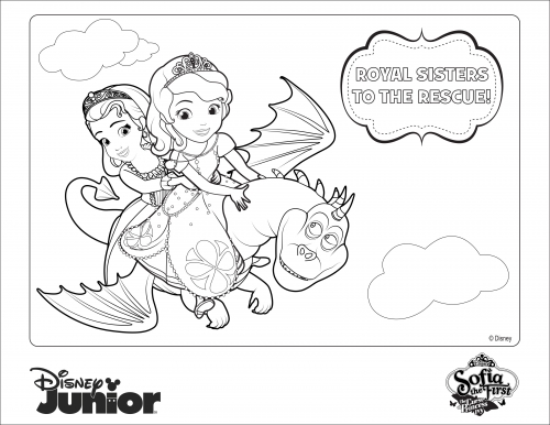 Проклятие принцессы Айви, София и Эмбер на драконе