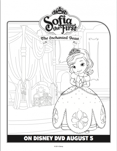 Раскраска София Прекрасная в Волшебнии