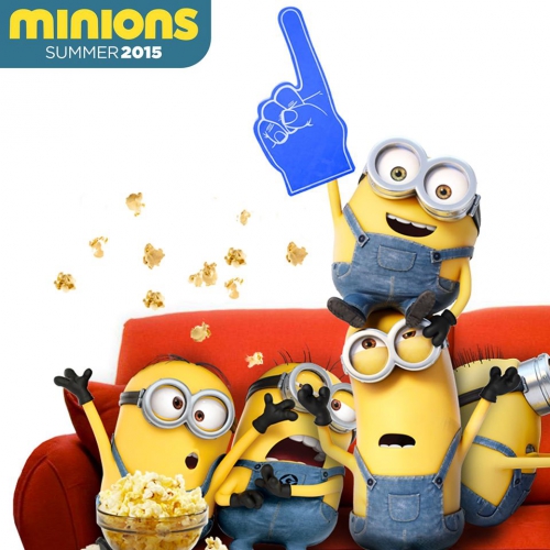 Миньоны смотрят кино