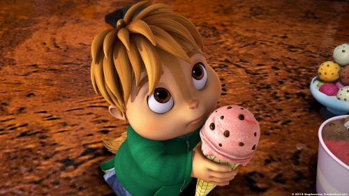 Элвиннн!!! И бурундуки, Теодор с мороженым