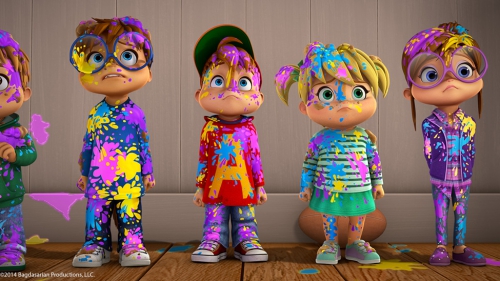 Элвиннн!!! И бурундуки, бурундуки в краске