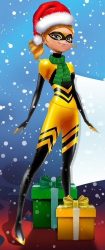 Новогодний арт с Хлоей Квин Би