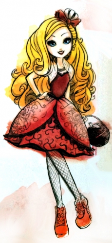 Акварельный арт Эппл Уайт