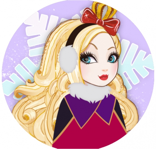 Зимний наряд Эппл Вайт (Уайт) в пончо (из серии Феи на льду)