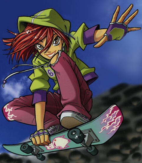 Вилл на скейтборде