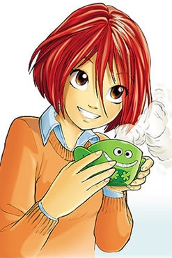 Вилл с кружкой чая