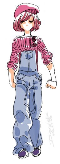 Вилл, зарисовка художницы для журнала