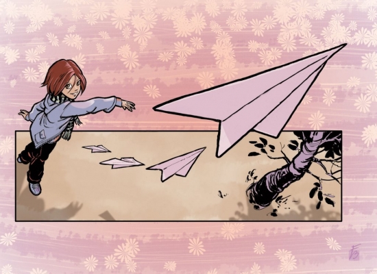 Вилл пускает самолетик