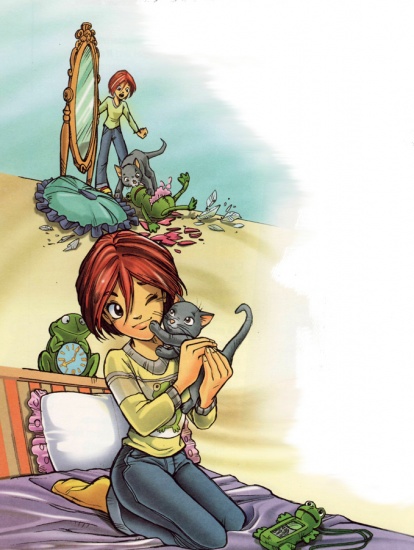 Вилл с котенком