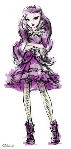 Акварельная картинка Рэйвен Квин