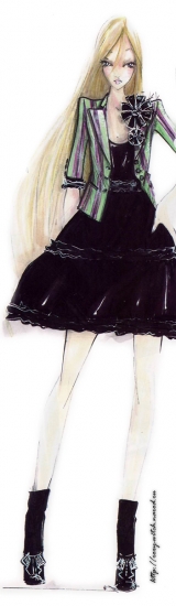 Корнелия, Набросок от Джорджио Армани