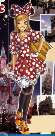 Корнелия в костюме Минни