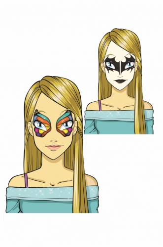 Корнелия с артом на лице