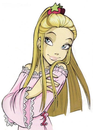 Корнелия в романтичном наряде