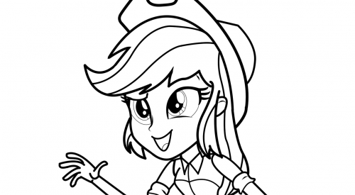 Раскраска портрет Эпплджек