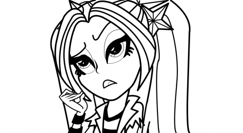 Раскраски Девушки Эквестрии, Ария Блейз