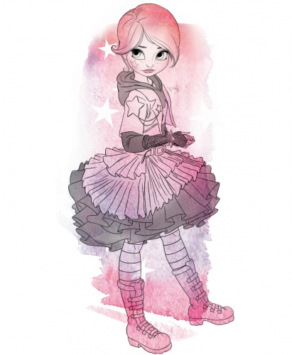 Нежный акварельный арт Скарлет старлингс