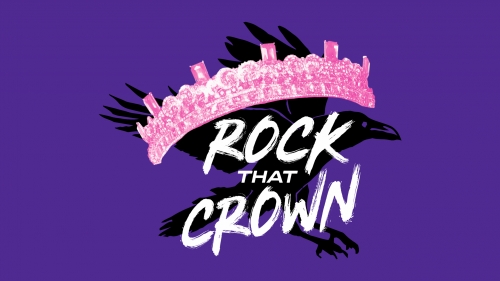 Наследники 3 обои в виде символа злой Одри с короной и вороной