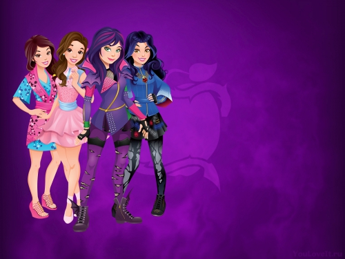 Disney Descendants Наследники обои с девочками