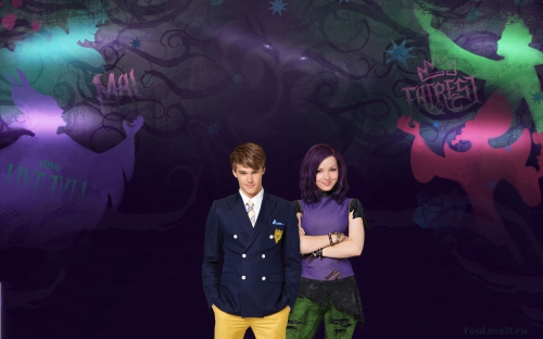 Disney Descendants Наследники обои Мэл и Бен