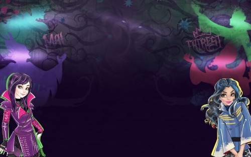 Disney Descendants Наследники обои Мэл и Иви