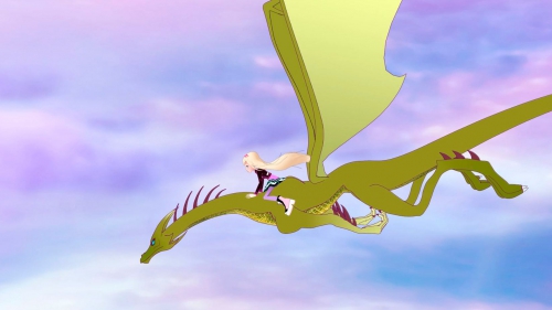 Regal Academy Королевская Академия Роуз верхом на драконе