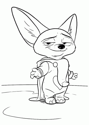 Фенёк в костюме слоника