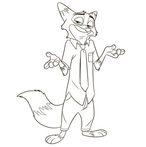 Ник Уальд раскраска