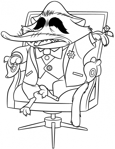 Зверополис мистер Биг раскраска