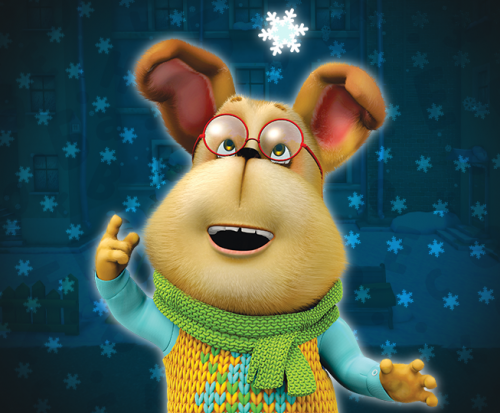 Барбоскины Гена и снежинка