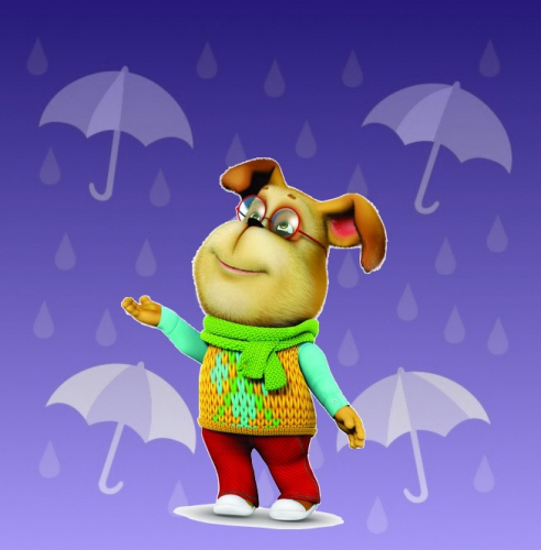 Барбоскины Гена и зонтики