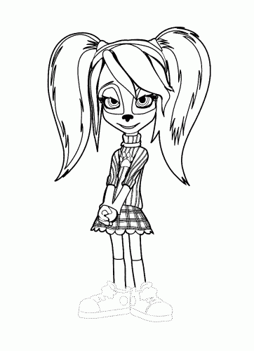 Раскраска Лиза Барбоскина