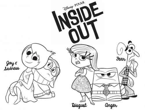 Раскраски Головоломка Inside Out - эмоции