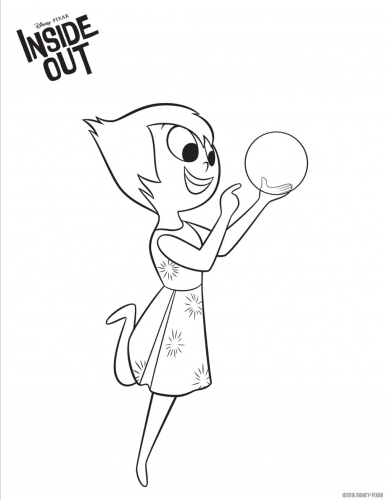 Раскраска Радость с воспоминанием