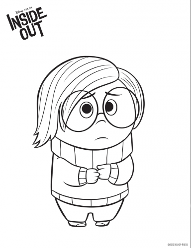 Раскраска Головоломка Печаль