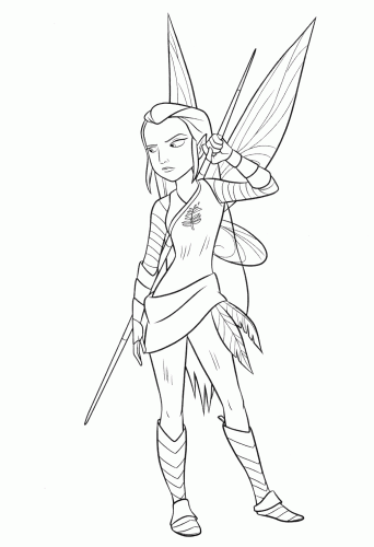 Феи, раскраска с разведчицой Никс