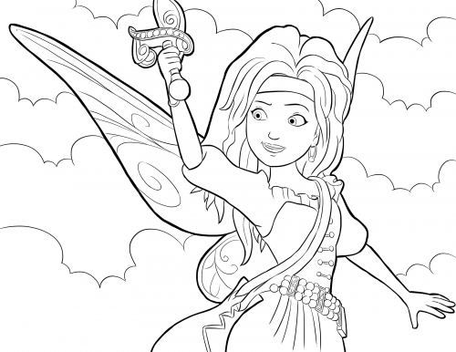Раскраска феи Зарины
