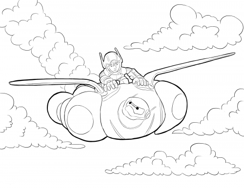 Раскраски Город Героев