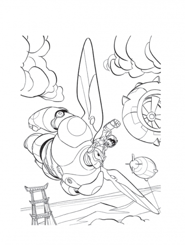 Хиро верхом на Беймаксе