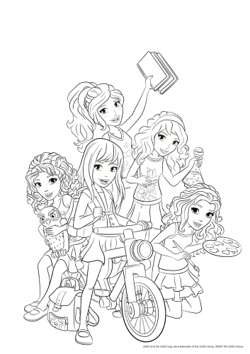 Раскраска Лего Френдс