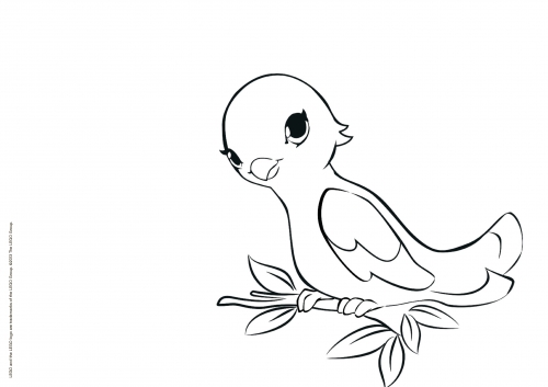 Раскраска Lego Friends птичка