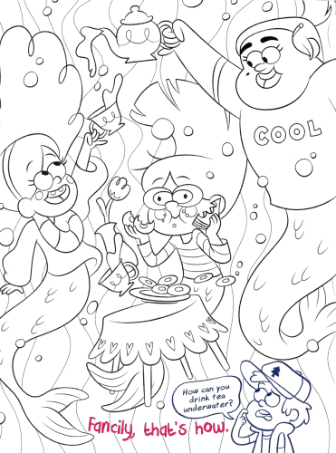 Гравити Фолз - Мэйбл и её подружки русалки